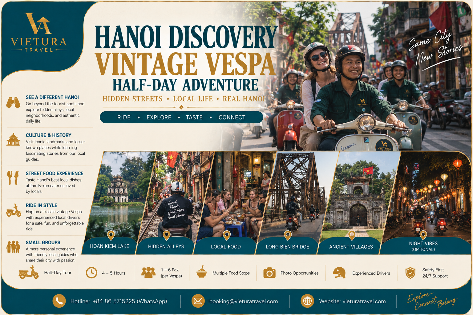 Hanoi Discovery: Vintage Vespa Half-Day Adventure